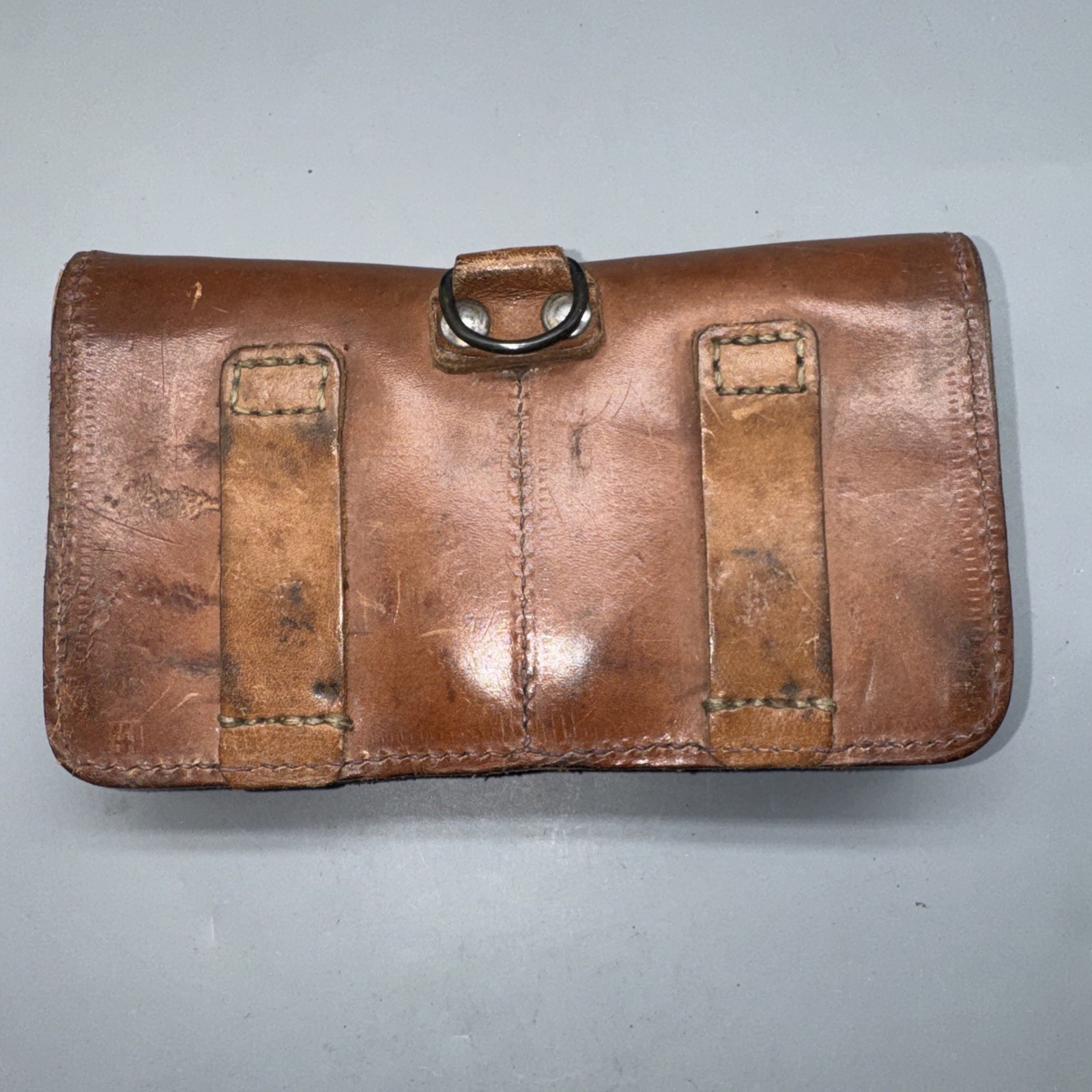 Authentic French Military Military Mas 49/56 Leather Ammo Pouch Magazine Rifle