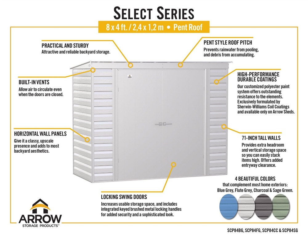 Arrow Select, 8x4, Charcoal
