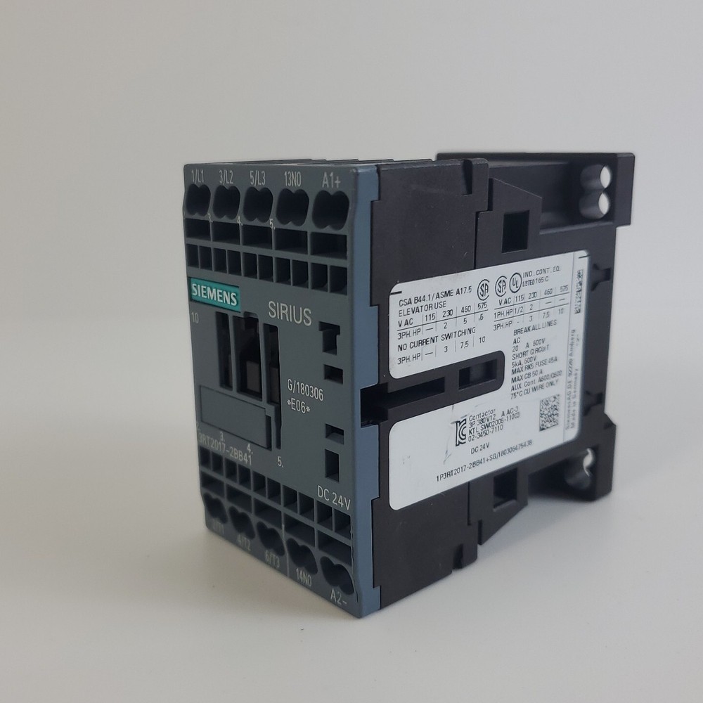 Siemens Sirius 3RT2017-2BB41 Power Contactor 3RT20172BB41