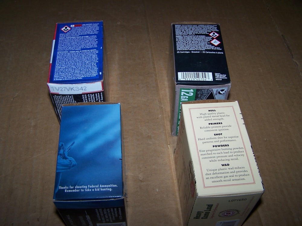 Shotshell box lot