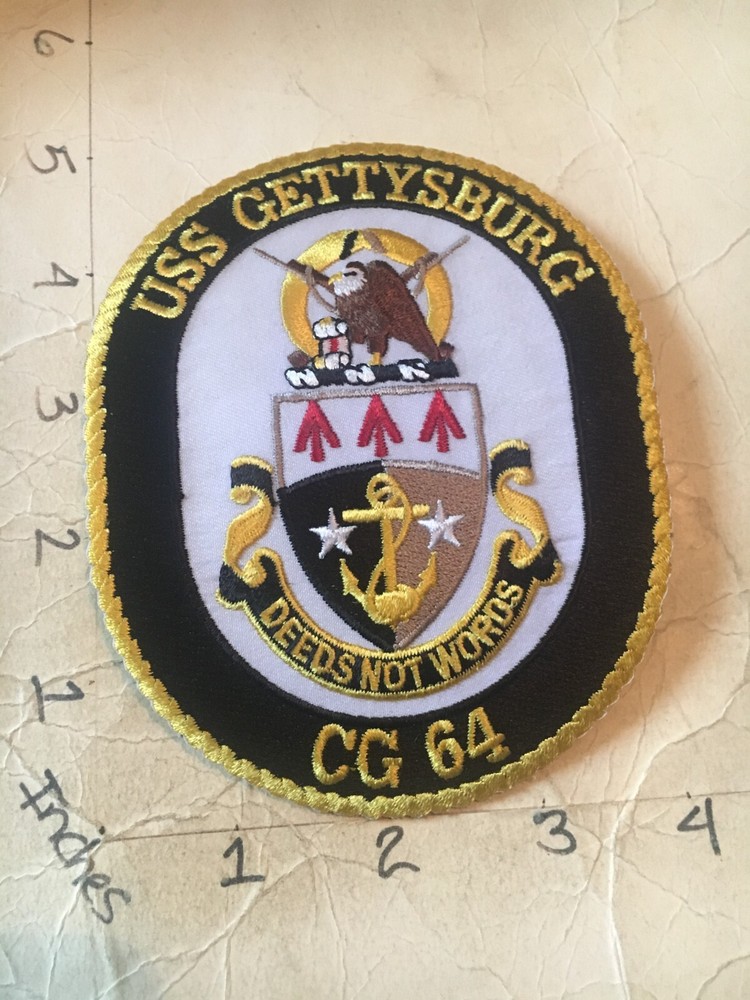 US Navy USS Gettysburg CG-64 patch 6/9/25
