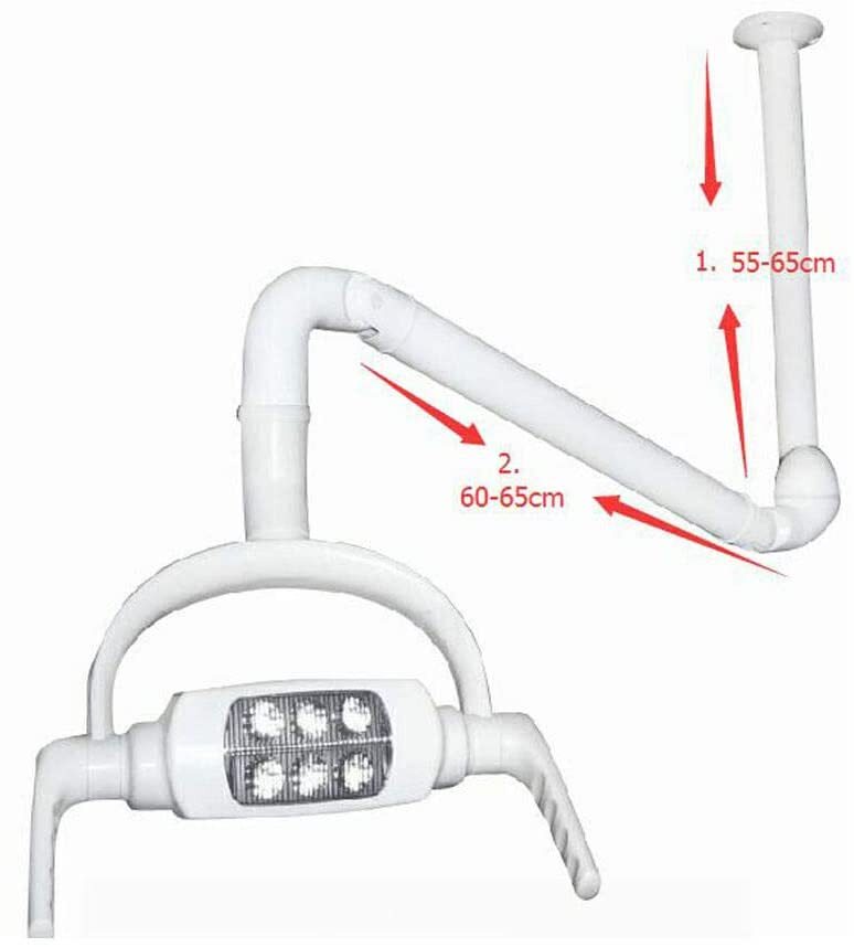 360° Dental Operating Sensor Shadowless Cold Lamp Ceiling-Mounted Arm With 6 LED