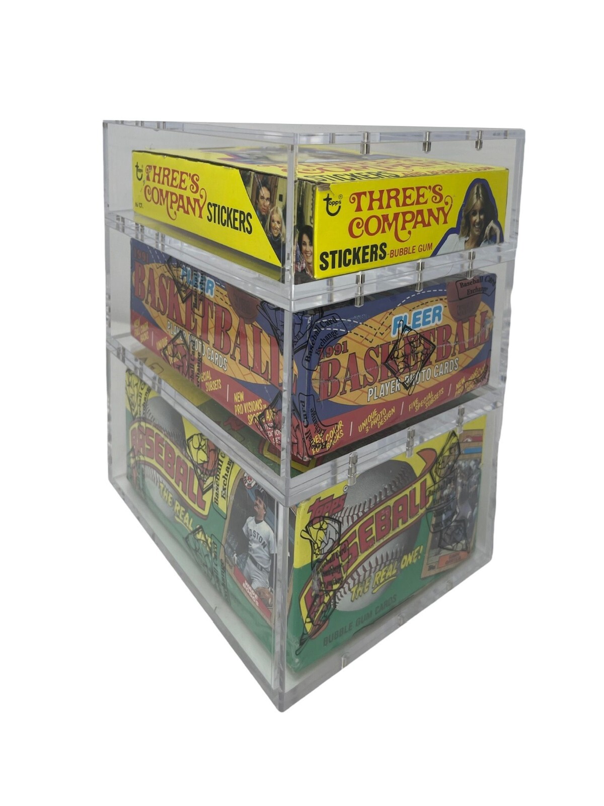 Acrylic Display Case Magnetic FITS 1986-87 Fleer Basketball Wax Pack Box Jordan