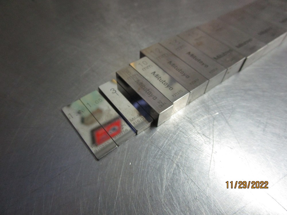 12pc Mitutoyo Gage Blocks