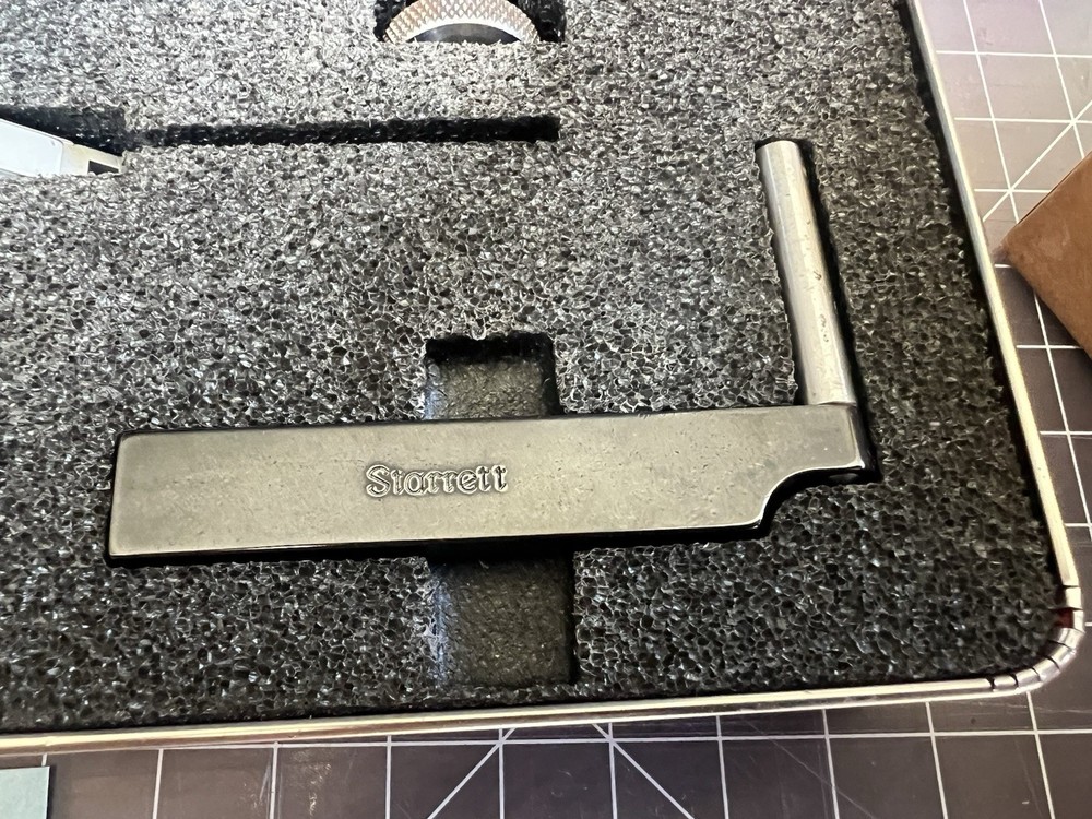 Starrett Dial Test Indicator 709 ACZ w/ Attachments Kit, Papers, Case and Box