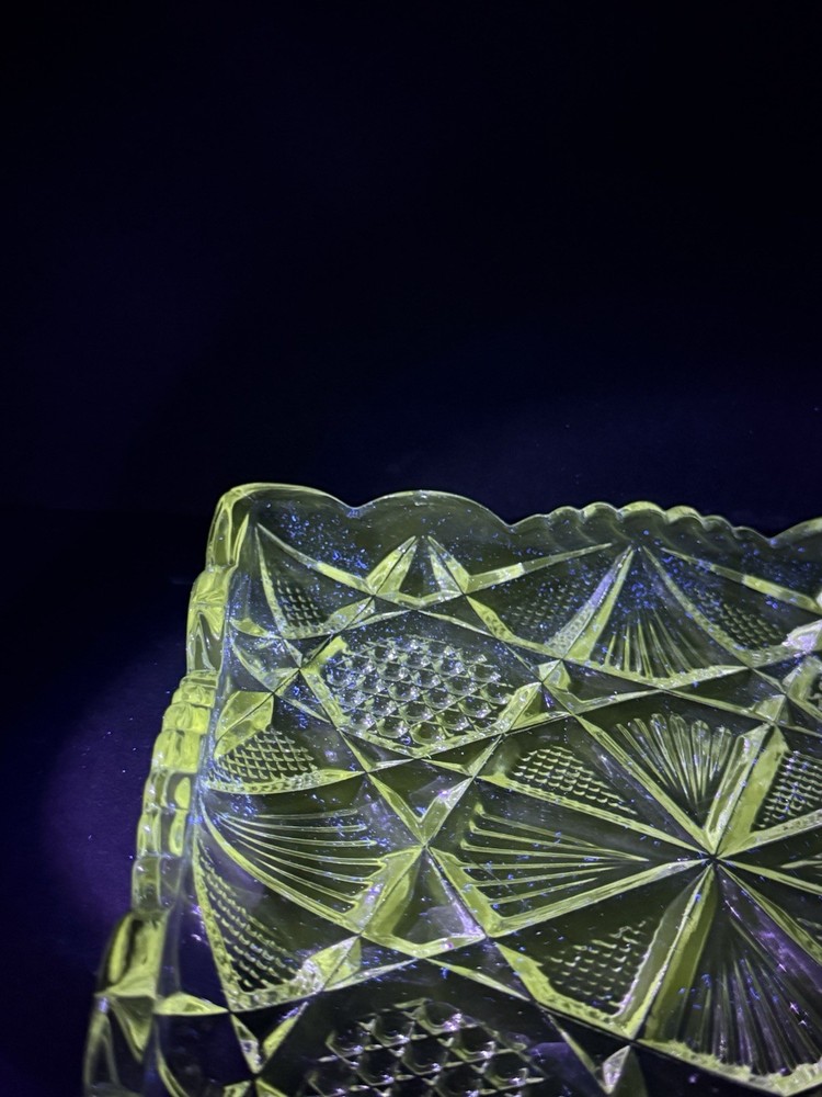 Ornate Glass Tray 7"