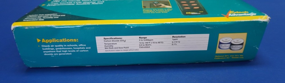 Extech CO250 CO2 meter & Humidity/thermometer