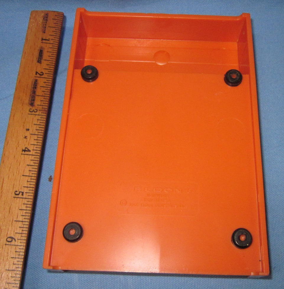 Vintage 1966 Eldon Hawthorne Orange Memo Note Pad Holder