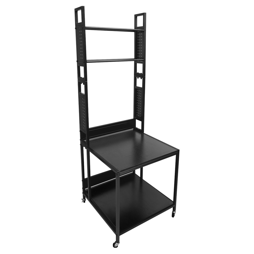 3D Printer Stand with Double Layer Filament Storage Rack Heavy Duty Mobile Table