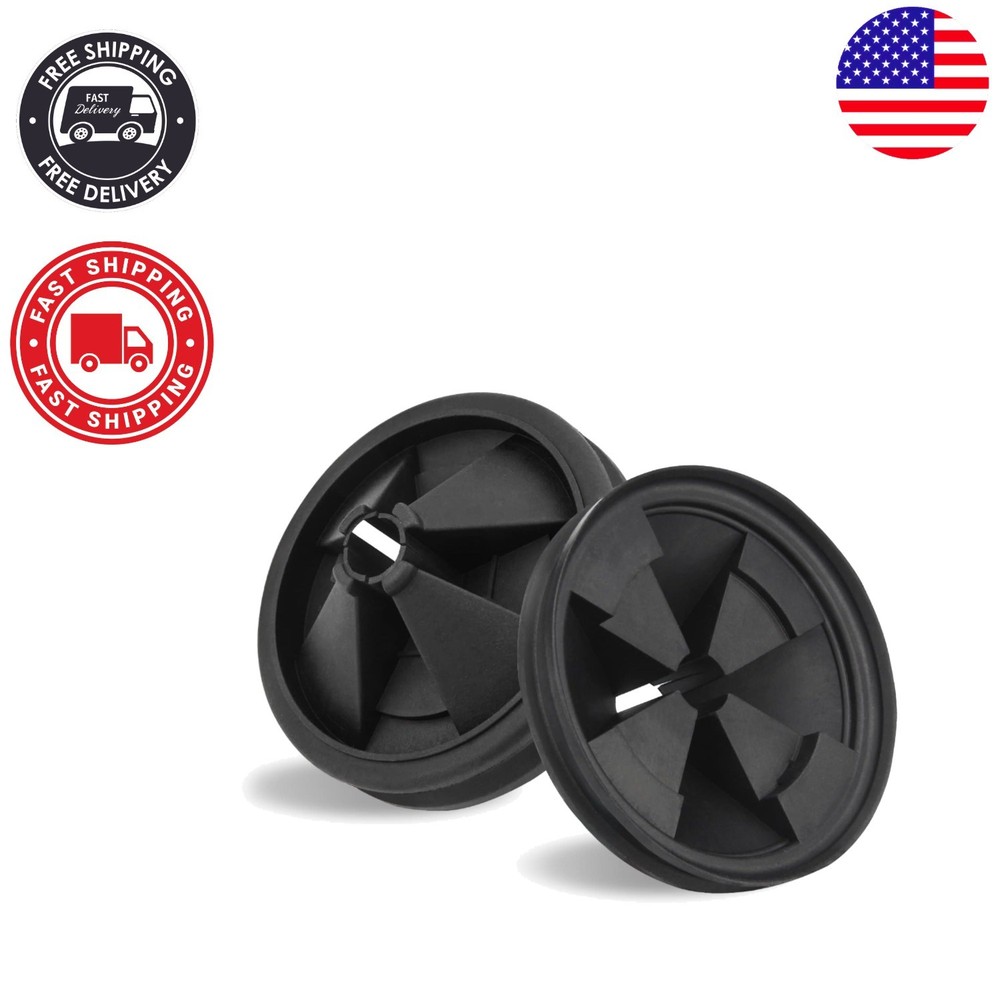 3 3/8” EPDM Splash Guards for InSinkErator Evolution - Noise Reduction (2-Pack)