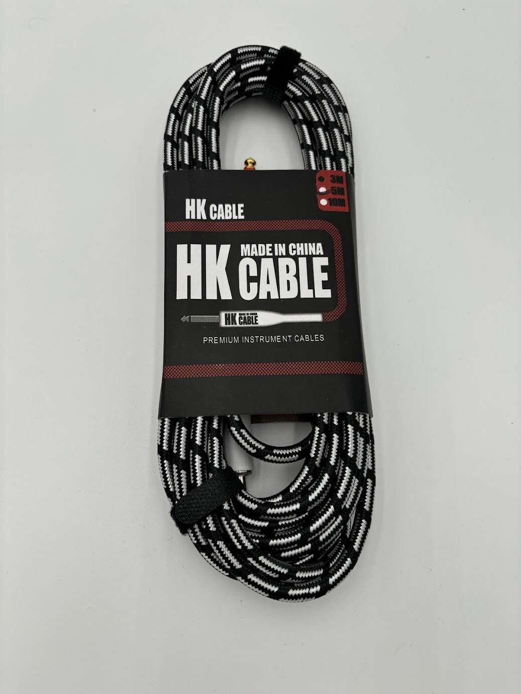 Guitar Cable - 5m (15 ft plus) - Straight Angle Jacks - Ships from USA