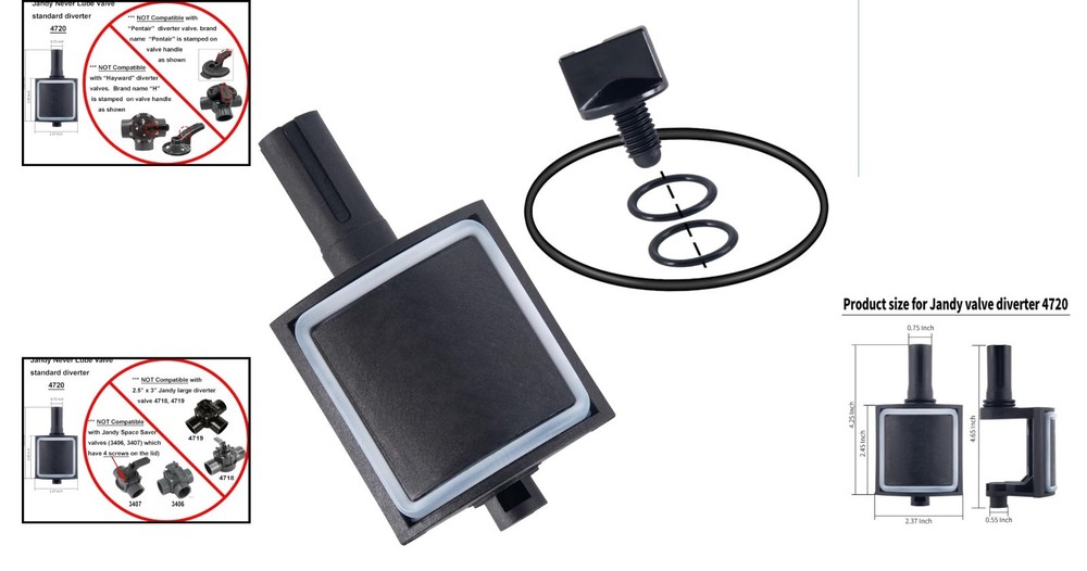Replacement Diverter Valve Kit for Jandy - 4720 - Enhanced Pool Efficiency