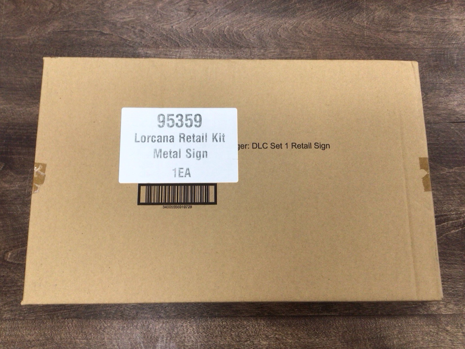 Disney Lorcana TCG - Promotional Metal Retail Sign MINT CONDITION SEALED IN BOX