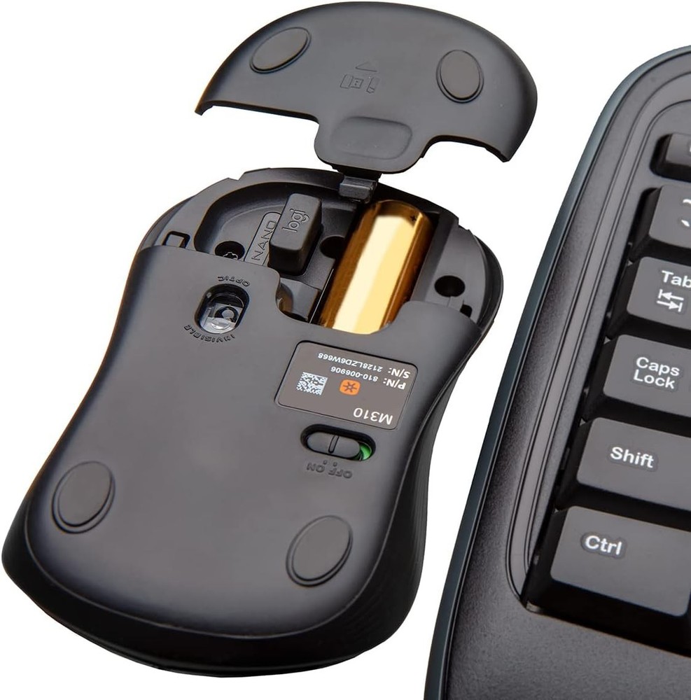 Wireless Keyboard and Mouse Combo Quiet Ambidextrous Office PC Laptop