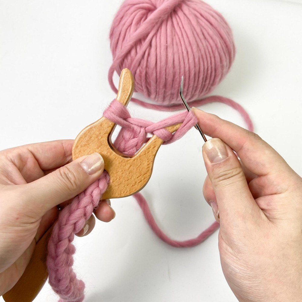 Knitting Fork Loom Hook Bone Lucet Knitting Fork Braiding Tool Making Weaving