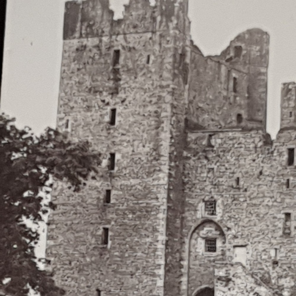 Magic Lantern Glass Slide Collectable Castle