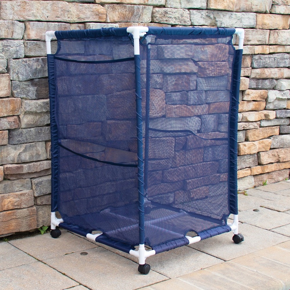Pool Storage Mesh Rolling Organizer Medium Blue PBFT-1513