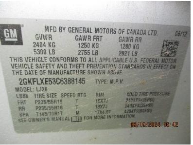 Used Floor Jack fits: 2012 Gmc Terrain Grade A