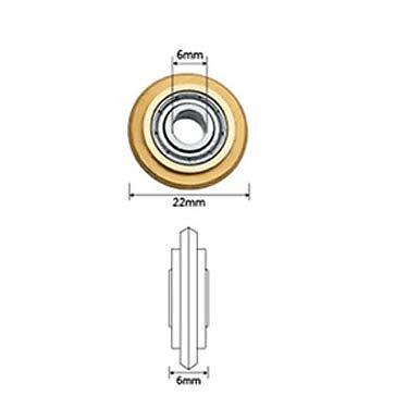 Titanium Coating Tungsten Carbide Tile/glass Cutter Wheel Replacement 2pcs