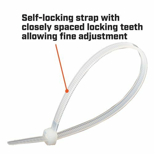 CRESCENT 150 x 3.6mm Natural Cable Ties - 100 Pack