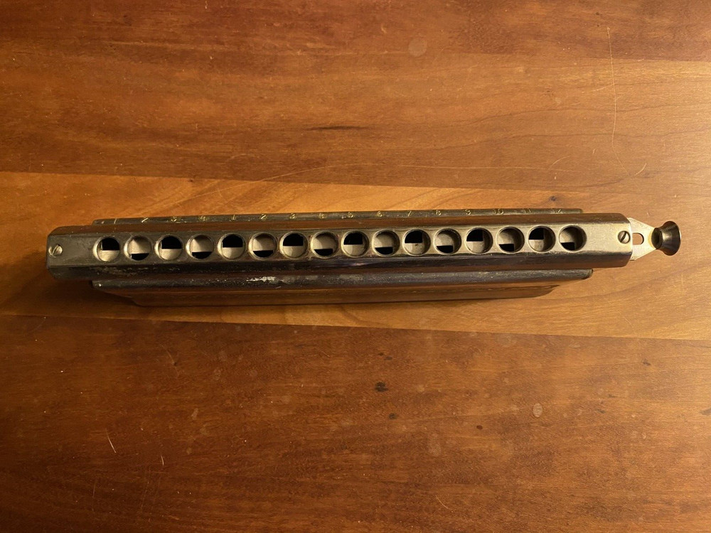 64 Chromonica Hohner Harmonica Professional Model 4 Octaves with Box