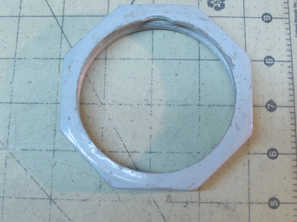 One Electrical device threaded Rings 2-1/4" dia.