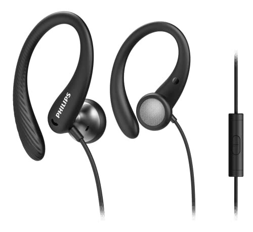 Philips Earbuds with Earhook Over The Ear Earbuds w/ Microphone great for sports
