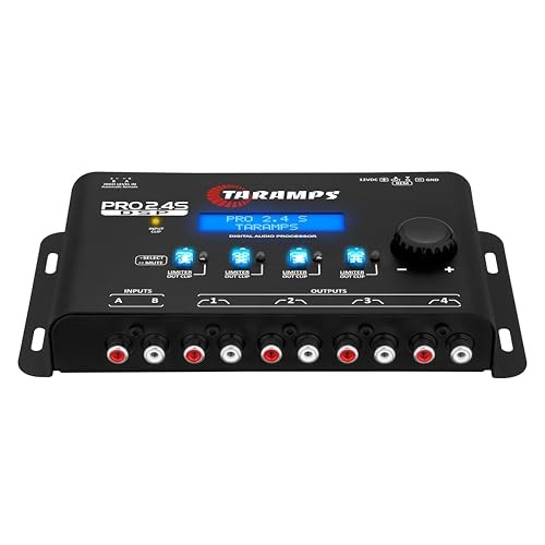 Pro 2.4S DSP Crossover full Digital Signal Processor and Equalizer with Black