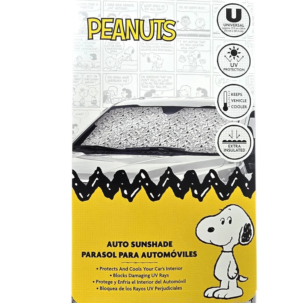 Snoopy Expression Car Turck Sunshade 58" X 27.5"