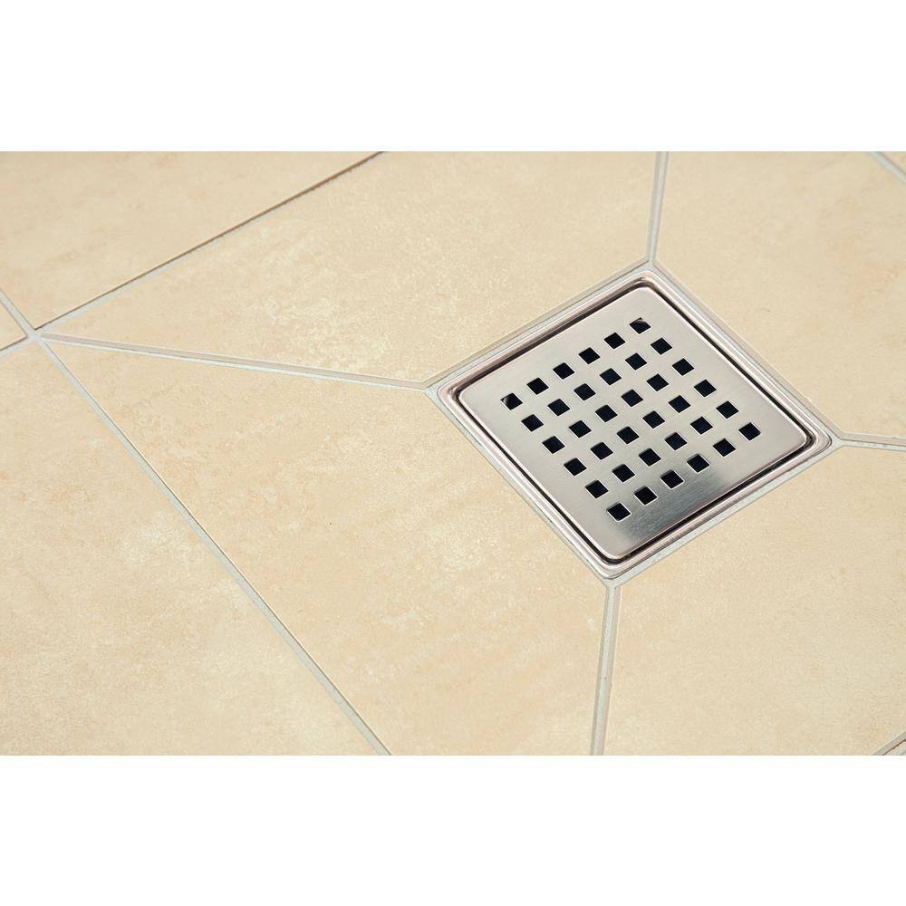 Everbilt Watershield Shower System 4 in. Chrome Drain Grate