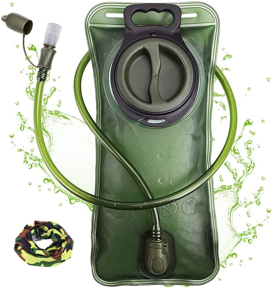 Hydration Bladder, 2L Water Bladder for Hiking Backpack, BPAFree Leak Proof W...