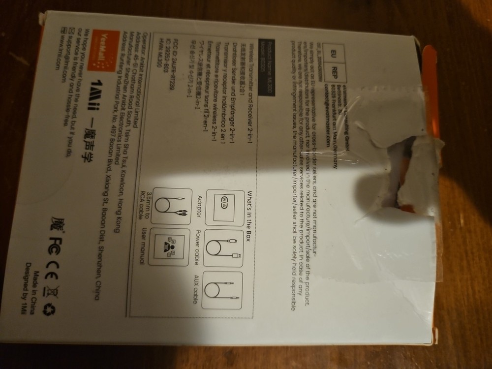 1Mii ML300 Bluetooth 5.3 Transmitter Receiver AptX Low Latency for TV Stereo