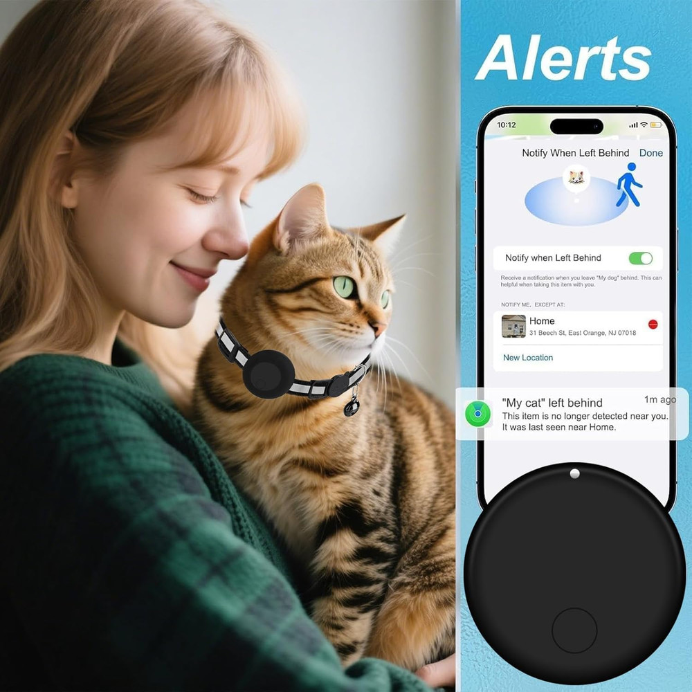 GPS Tracker for Cats (1 Pack), Mini GPS Cat Tracker, Smart Pet Activity Tracker,