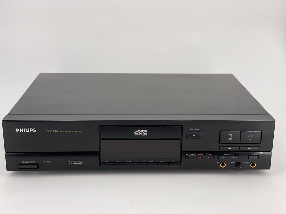 Rare USA Model Philips DCC 730 3rd generation Digital Compact Cassette