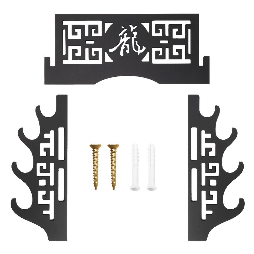 4 Tier Katana Mount Sword holder stand wall mount samurai sword display rack