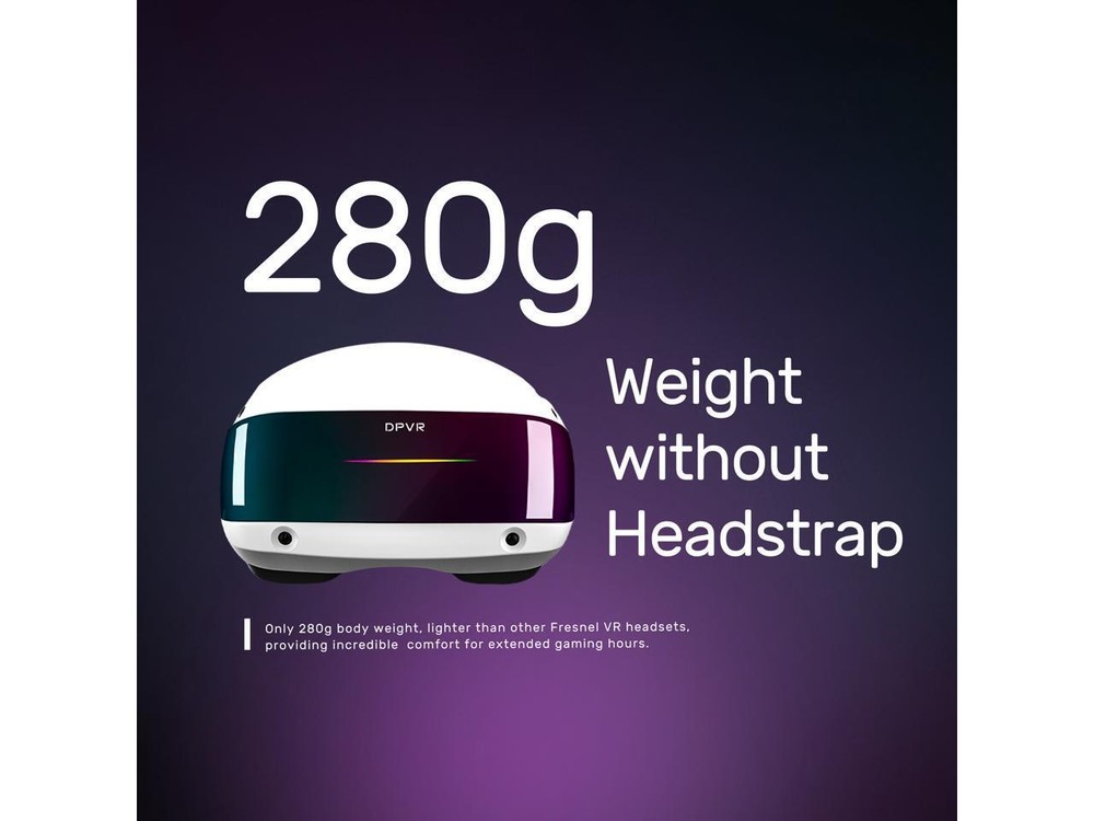 DPVR E4 (Black) PCVR PC Gaming - 120hz Refresh Rate - Inside out Tracking - 116