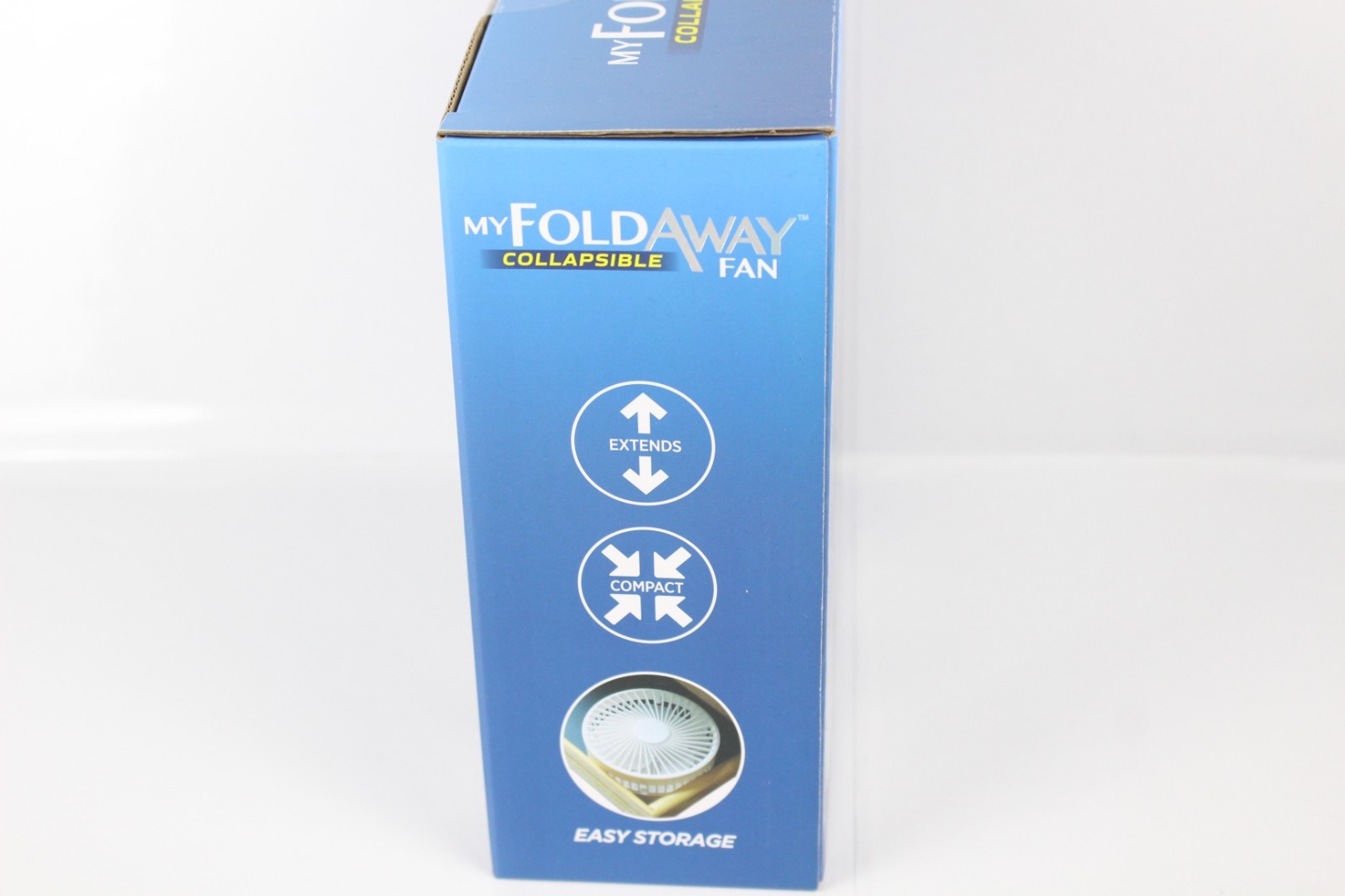 Emson My Foldaway Collapsible 5" Portable Desk Fan USB or Battery White