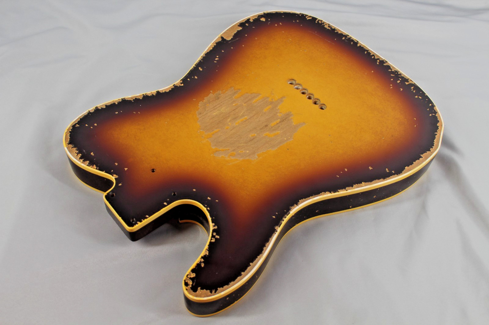 MJT Official Custom Vintage Aged Nitro Guitar Body Mark Jenny Double Bound Burst