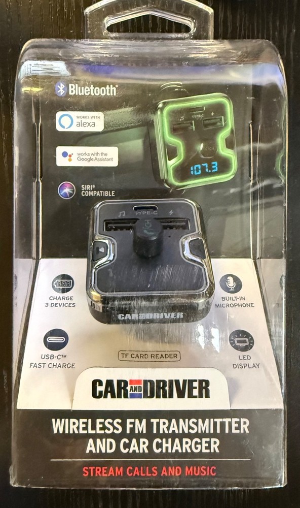 Car & Driver Wireless FM Transimtter & Car Charger (CAD-6005)