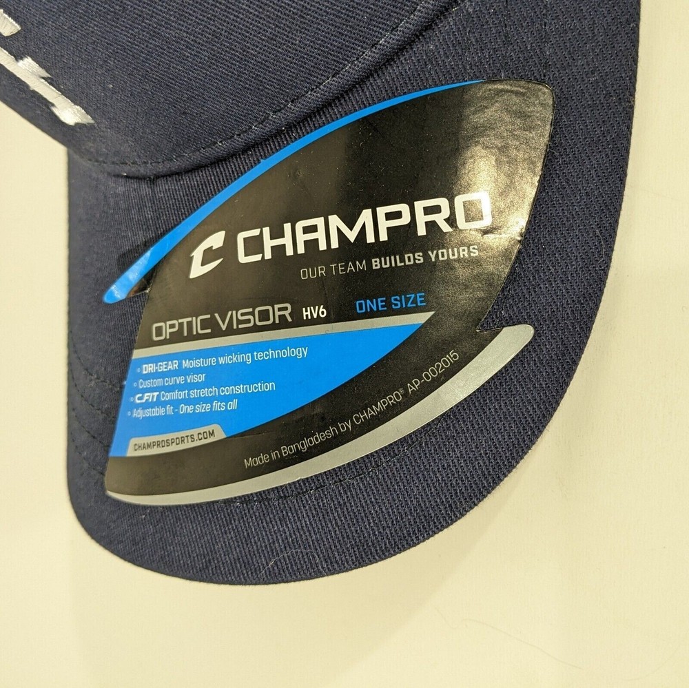 Navy Blue Visor with F Logo Strapback One Size Fits Most