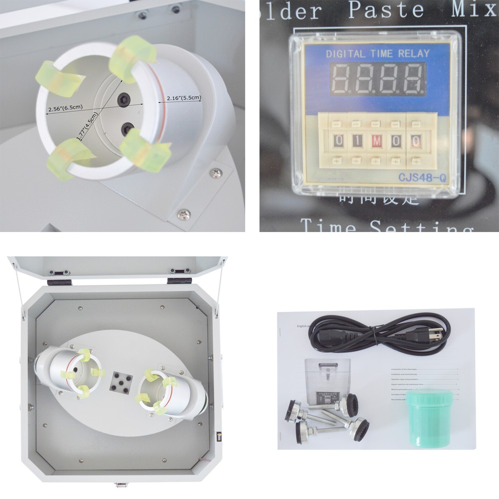 110V 500g Automatic Solder Paste Mixer Stirrer Machine LED Digital Display