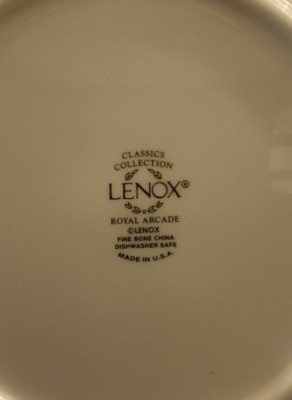 Lenox Royal Arcade Cup & Saucer Set