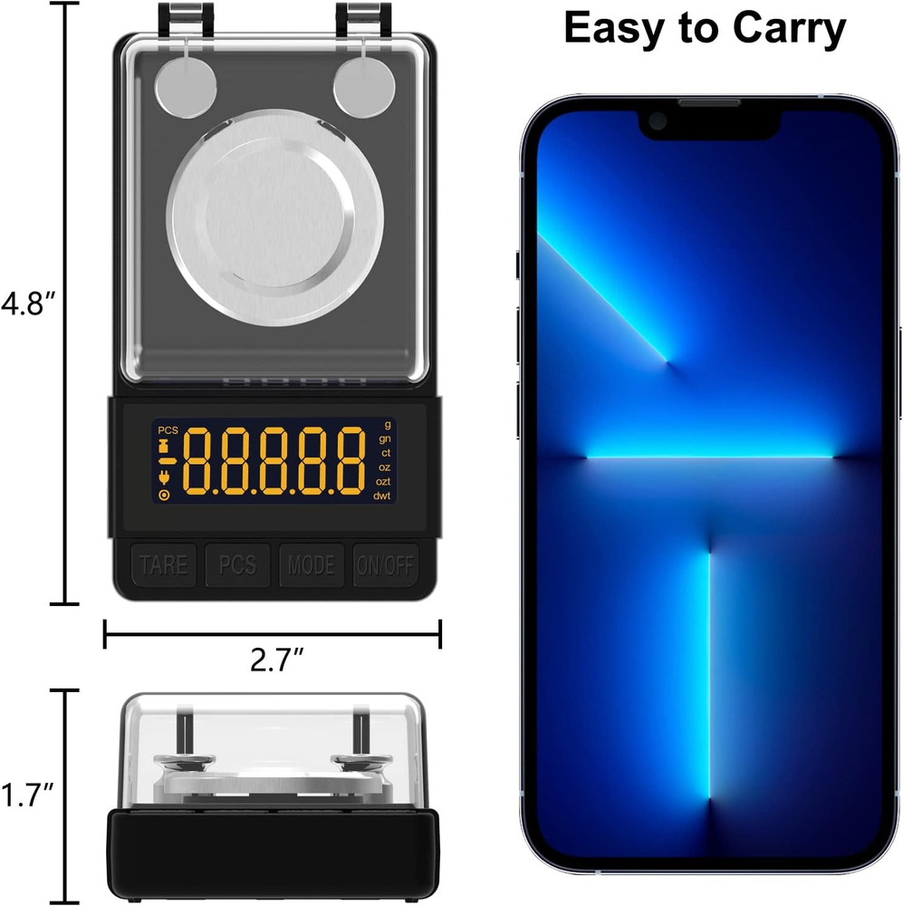 Reloading Scale 50 X 0.001G High Precision Gem Scale Supplement Powder Scale