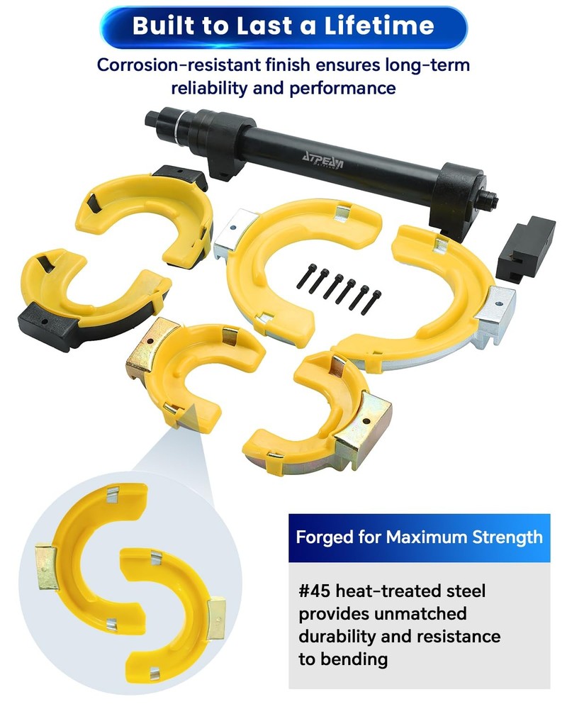 ATPEAM Macpherson Strut Spring Compressor Kit Universal Interchangeable Fork...