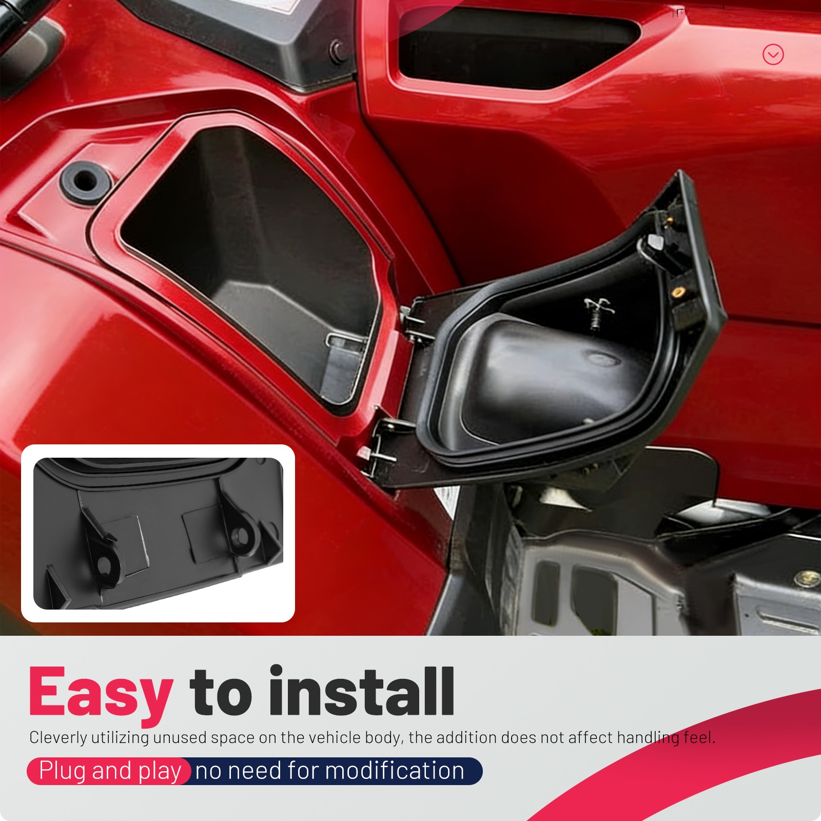 For 2014-2025 2015 16 Honda Foreman Rubicon ATV Fender Cup Holder #0SC38-HR5-A00