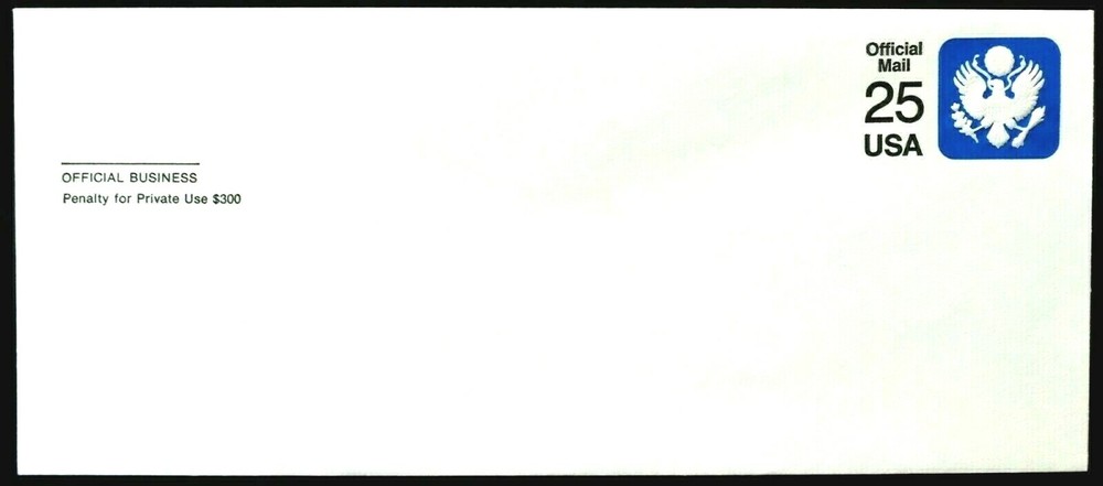 1988 US Sc. #UO77 Official mail envelopes, both regular and window, mint, nice