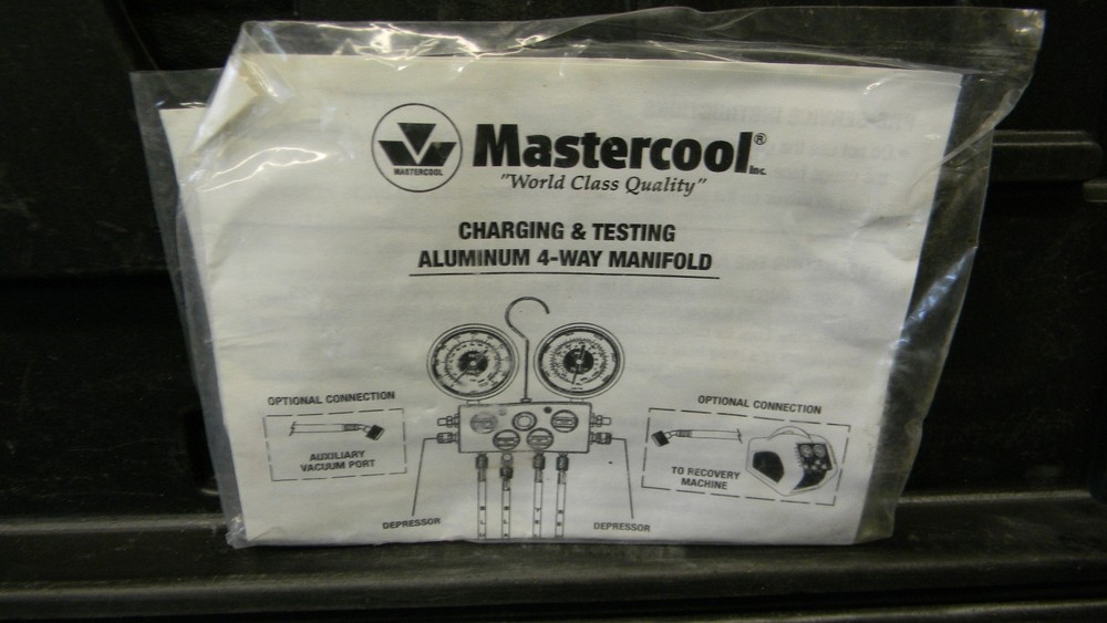 MASTERCOOL FOUR WAY CHARGING AND TESTING MANIFOLD GAUGE SET