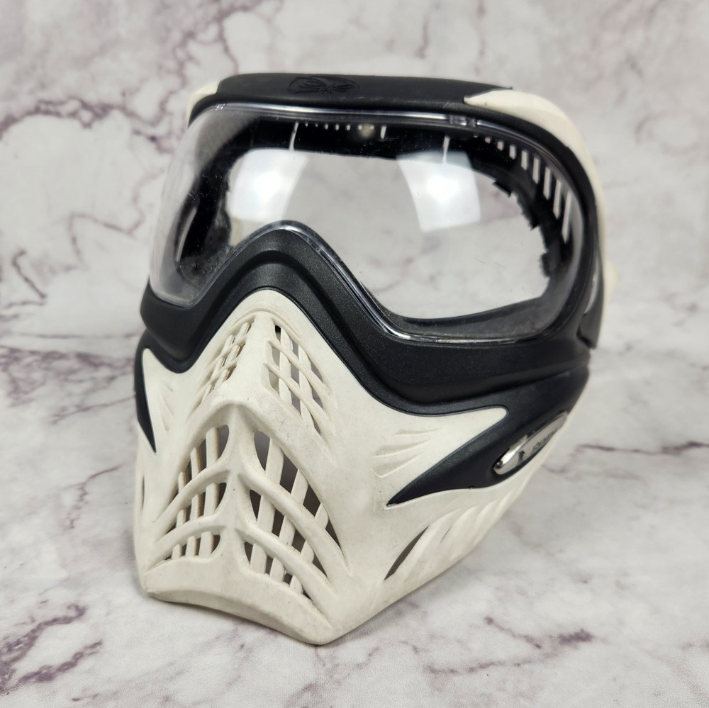 V-Force Grill Paintball Mask Protective Goggle Ghost White - Clear Len