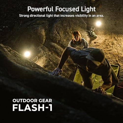 NESTOUT Outdoor Camping LED Panel Flashlight w/ Mini FLASH FLASH / Black