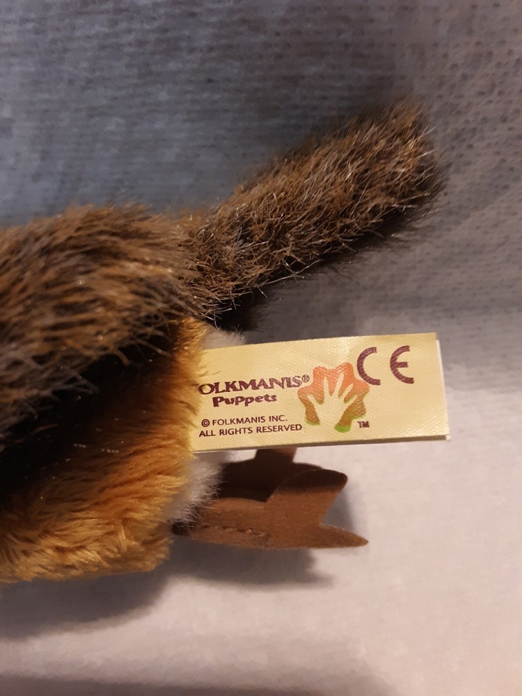 FOLKMANIS MINI ROBIN FINGER PUPPET 4 1/2"